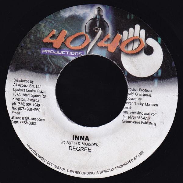 7inch Record GENERAL DEGREE - Inna FFSM0003 40/40 Productio 2002 Jamaica Reggae, Ska & Dub Used
7inch Record GENERAL DEGREE - Inna FFSM0003 40/40 Productio 2002 Jamaica Reggae, Ska & Dub Used