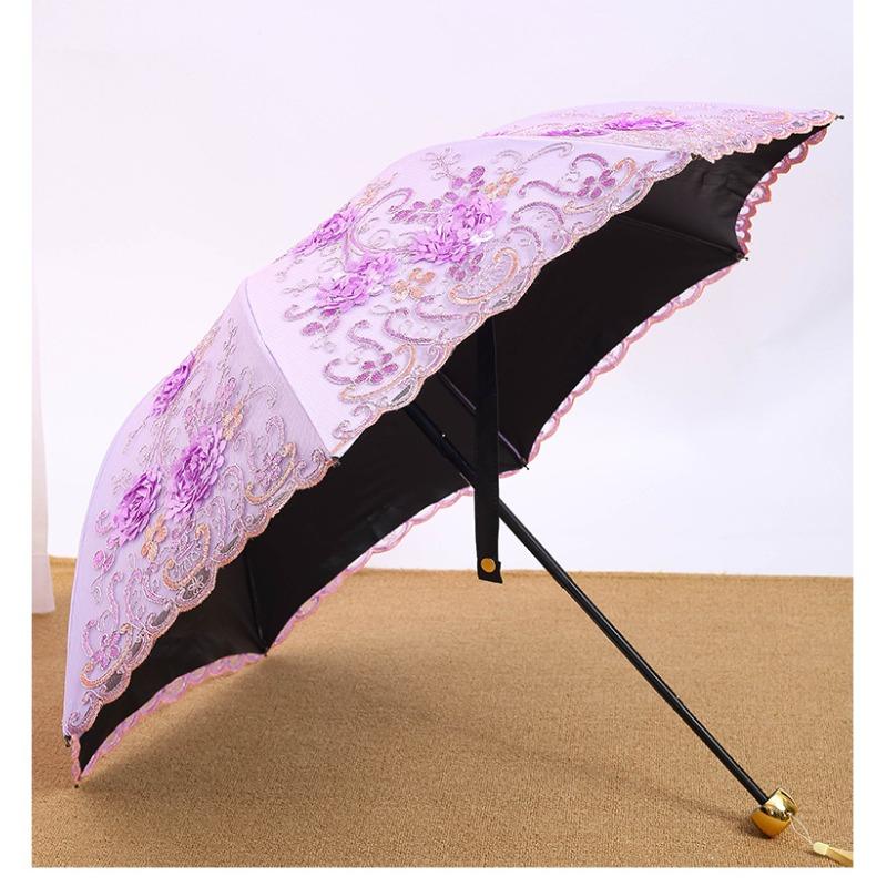 Вышитый зонт-принцесса Виниловый зонт от солнца Зонт от солнца Тройной складной зонт от солнца Женская защита от солнца и защита от УФ-лучей Iron&8K фиолетовый
Вышитый зонт-принцесса Виниловый зонт от солнца Зонт от солнца Тройной складной зонт от солнца Женская защита от солнца и защита от УФ-лучей Iron&8K фиолетовый