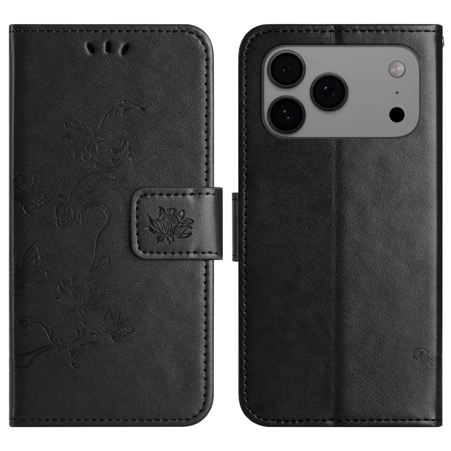 For iPhone 17 Pro Case Wallet Stand Imprinted Butterfly Flower PU Leather Phone Cover Black
For iPhone 17 Pro Case Wallet Stand Imprinted Butterfly Flower PU Leather Phone Cover Black