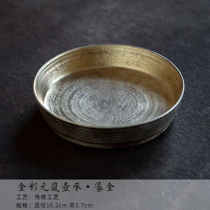 Gilded Gold Round Pot Bearing Holder Teaware Dessert Serving Trays Dry Bubble Table Tea Tray Coasters Cafes Supplies Craft Gift
Gilded Gold Round Pot Bearing Holder Teaware Dessert Serving Trays Dry Bubble Table Tea Tray Coasters Cafes Supplies Craft Gift