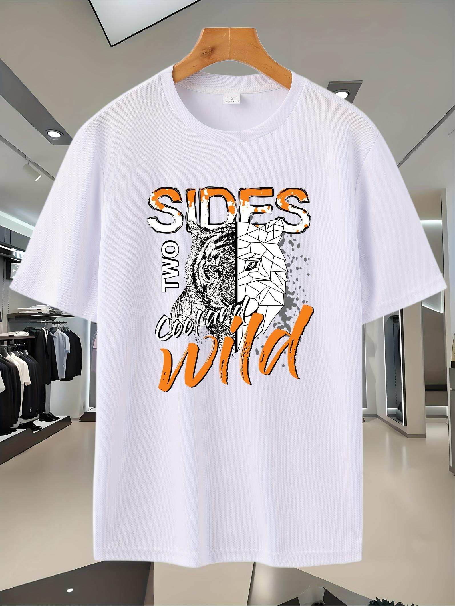 11C2025 Graphic Print Breathable Mesh Sport T-shirt - Loose Fit Short Sleeve with Tiger & Spider Web Design XL
11C2025 Graphic Print Breathable Mesh Sport T-shirt - Loose Fit Short Sleeve with Tiger & Spider Web Design XL