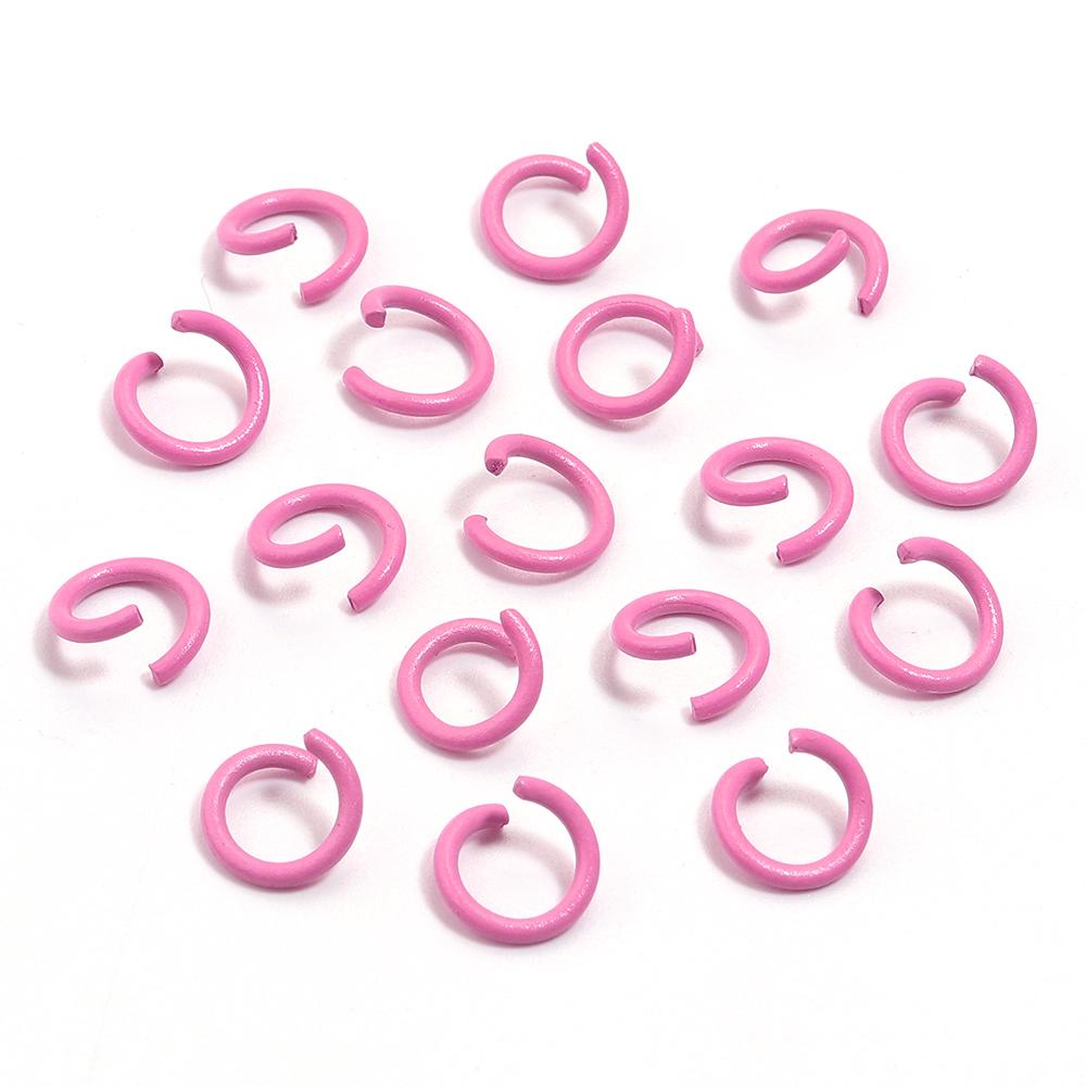 200pcs/Lot 8mm Colorful Metal Jump Rings Open Split Ring Connector For Choker Necklaces Bracelet Chain Maille Jewelry Making рожевий
200pcs/Lot 8mm Colorful Metal Jump Rings Open Split Ring Connector For Choker Necklaces Bracelet Chain Maille Jewelry Making рожевий