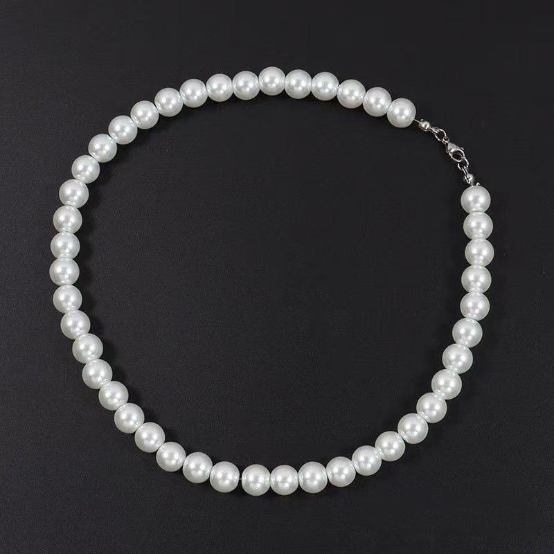 Faux Pearl Hip Hop Choker Necklace, Minimalist Streetwear Jewelry, Unisex Couple Gift for Men Women
Faux Pearl Hip Hop Choker Necklace, Minimalist Streetwear Jewelry, Unisex Couple Gift for Men Women