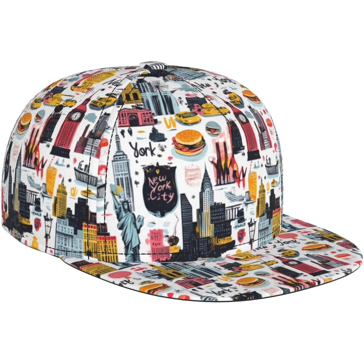 Fashion Comfy Adjustable New York City Street Scene Print Flat Baseball Cap Snapback Cap Dad Hats for Men Black One Size
Fashion Comfy Adjustable New York City Street Scene Print Flat Baseball Cap Snapback Cap Dad Hats for Men Black One Size
