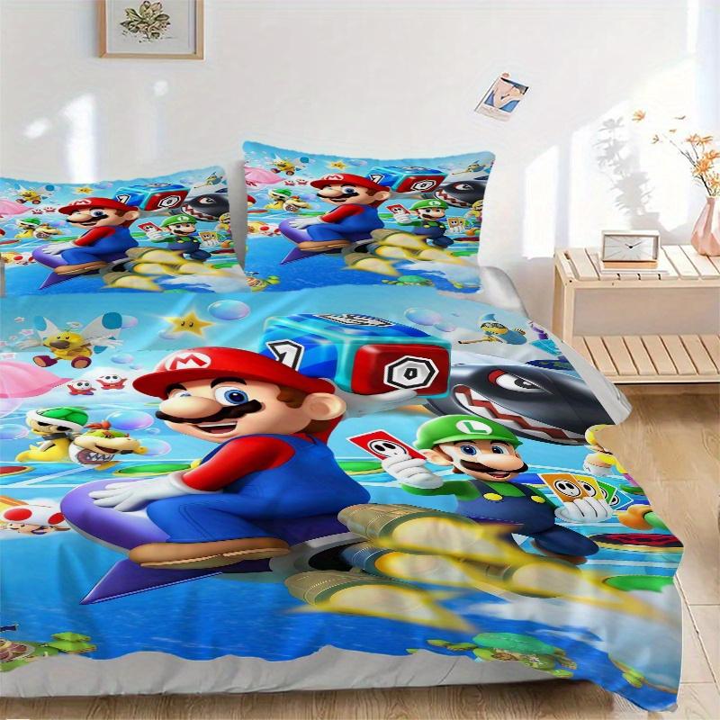 3pcs Super Mario Bros Quilt Cover Set (1 Quilt Cover + 2 Pillowcases Without Pillow Core), High-Definition Printing for Home and Dormitory.F086 135x200cm
3pcs Super Mario Bros Quilt Cover Set (1 Quilt Cover + 2 Pillowcases Without Pillow Core), High-Definition Printing for Home and Dormitory.F086 135x200cm