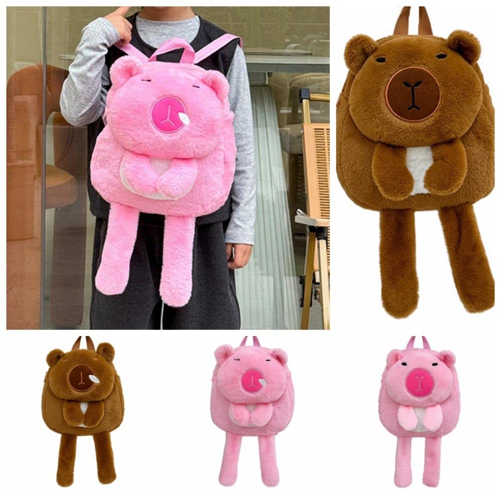 Cartoon Capybara Plush Backpack Long Leg Cute Shoulder Bag Brown Capybara Plush Bag School style 1
Cartoon Capybara Plush Backpack Long Leg Cute Shoulder Bag Brown Capybara Plush Bag School style 1