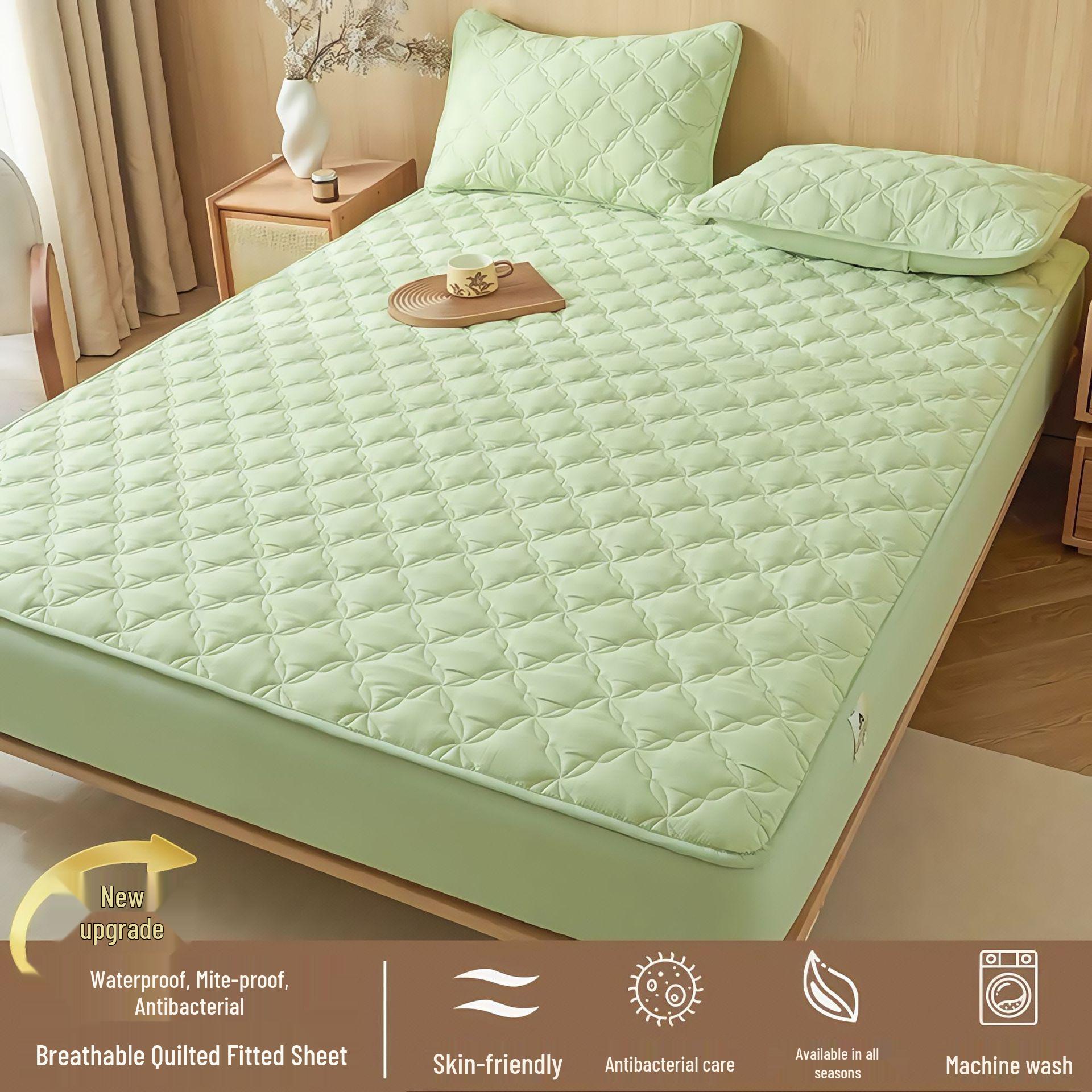 Class A Soy Fiber Quilted Waterproof Non-Slip Mattress Protector - Urineproof, Stainproof, Dustproof, Full Cover Protection for Simmons Mattresses 90x200cm - Fits Mattress up to 30cm
Class A Soy Fiber Quilted Waterproof Non-Slip Mattress Protector - Urineproof, Stainproof, Dustproof, Full Cover Protection for Simmons Mattresses 90x200cm - Fits Mattress up to 30cm