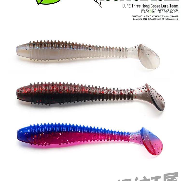 Threaded T-Tail Soft Lure Jig Head Hook for Mandarin Fish & Bass - Bionic Soft Bait 4.5cm Main Color
Threaded T-Tail Soft Lure Jig Head Hook for Mandarin Fish & Bass - Bionic Soft Bait 4.5cm Main Color