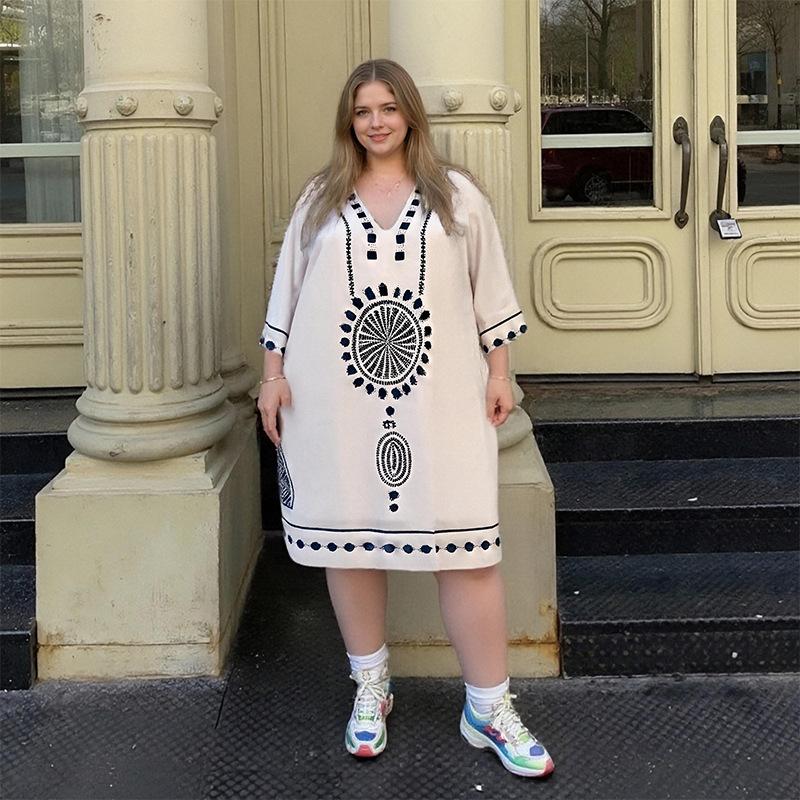 Новое платье оверсайз, свободная футболка с коротким рукавом, юбка 5XL синий/белый
Новое платье оверсайз, свободная футболка с коротким рукавом, юбка 5XL синий/белый