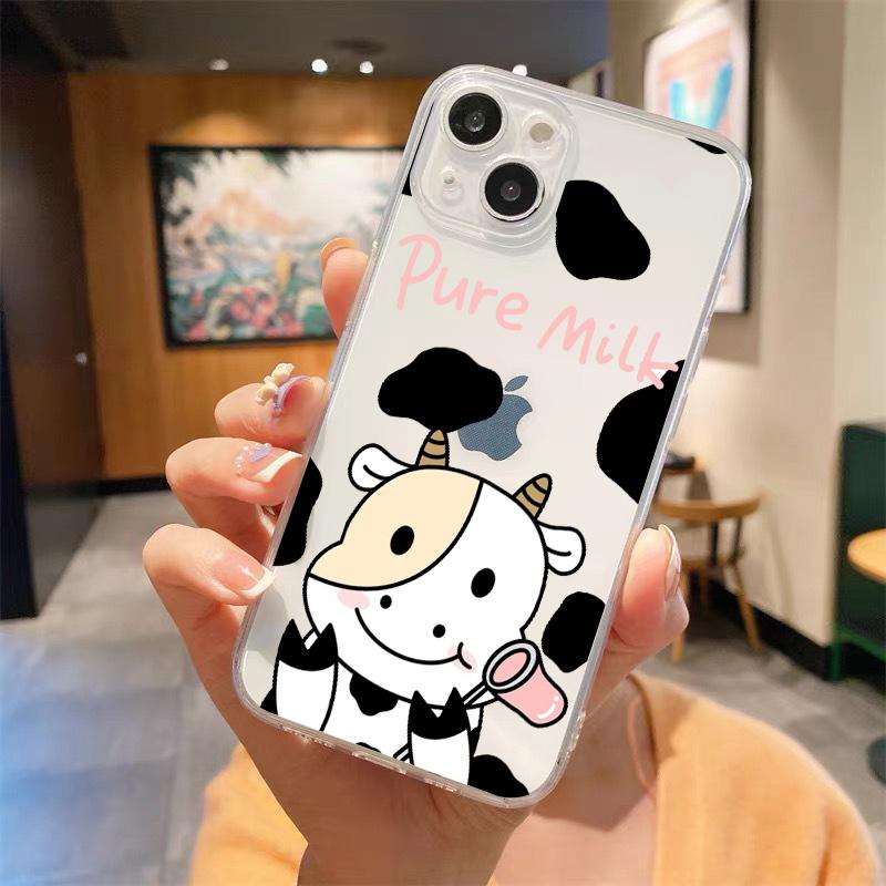 Cute Cow Print Fundas Luxury Transparent Phone Case For iPhone 15 14 13 12 11 Pro Max XS X XR 7 8 Plus Shockproof Cover Fundas iPhone X XS
Cute Cow Print Fundas Luxury Transparent Phone Case For iPhone 15 14 13 12 11 Pro Max XS X XR 7 8 Plus Shockproof Cover Fundas iPhone X XS