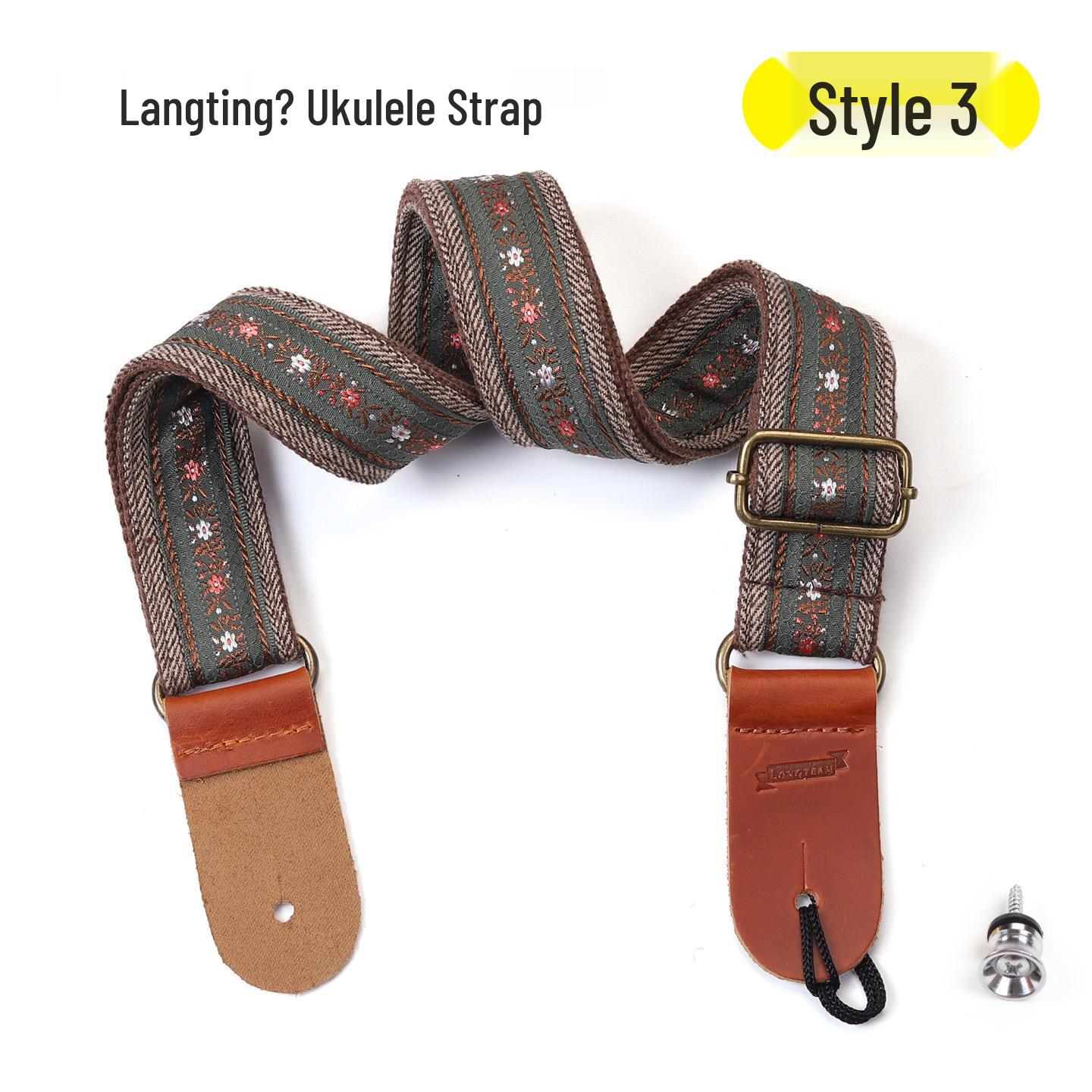 Langting Embroidery Universal Ukulele Shoulder Strap for 21, 23, 26 Inch Ukuleles With Color Box
Langting Embroidery Universal Ukulele Shoulder Strap for 21, 23, 26 Inch Ukuleles With Color Box