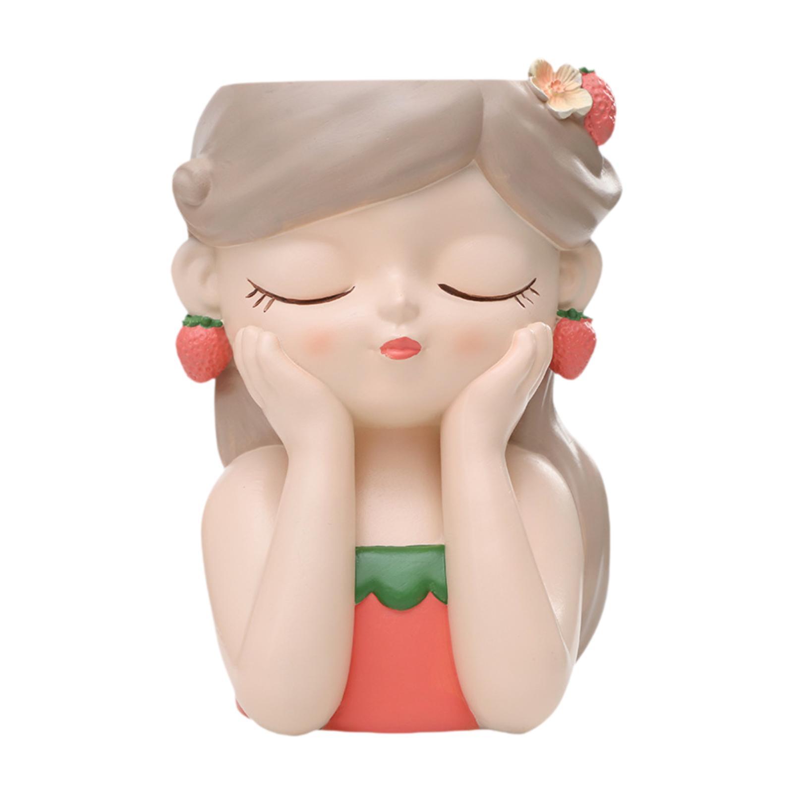 Figurine Planter for Indoor Use, Girl Bust Vase for Home And Office
Figurine Planter for Indoor Use, Girl Bust Vase for Home And Office