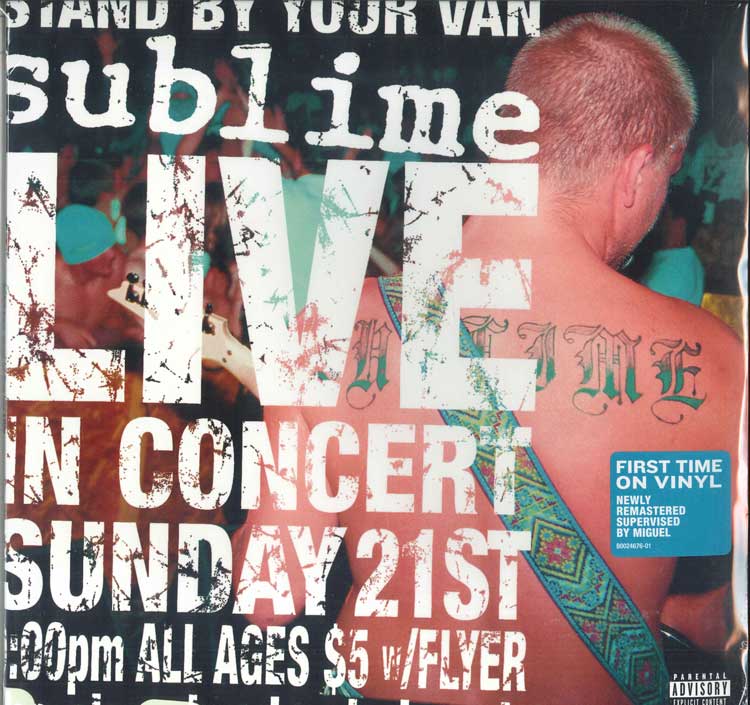 LP Record SUBLIME - Stand By Your Van (Live) B002467801 Gasoline Alley, 2016 US Rock
LP Record SUBLIME - Stand By Your Van (Live) B002467801 Gasoline Alley, 2016 US Rock