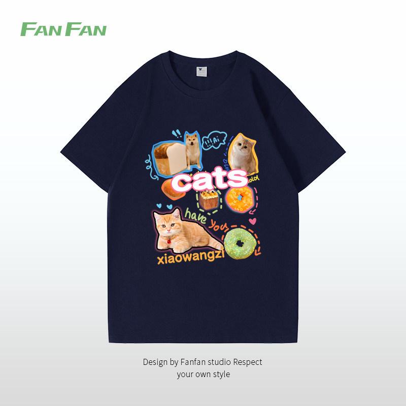 Plus Size Loose Fit Cotton Cartoon Print Retro Short-Sleeve Top for Women M (80-100 lbs) темно-синий
Plus Size Loose Fit Cotton Cartoon Print Retro Short-Sleeve Top for Women M (80-100 lbs) темно-синий