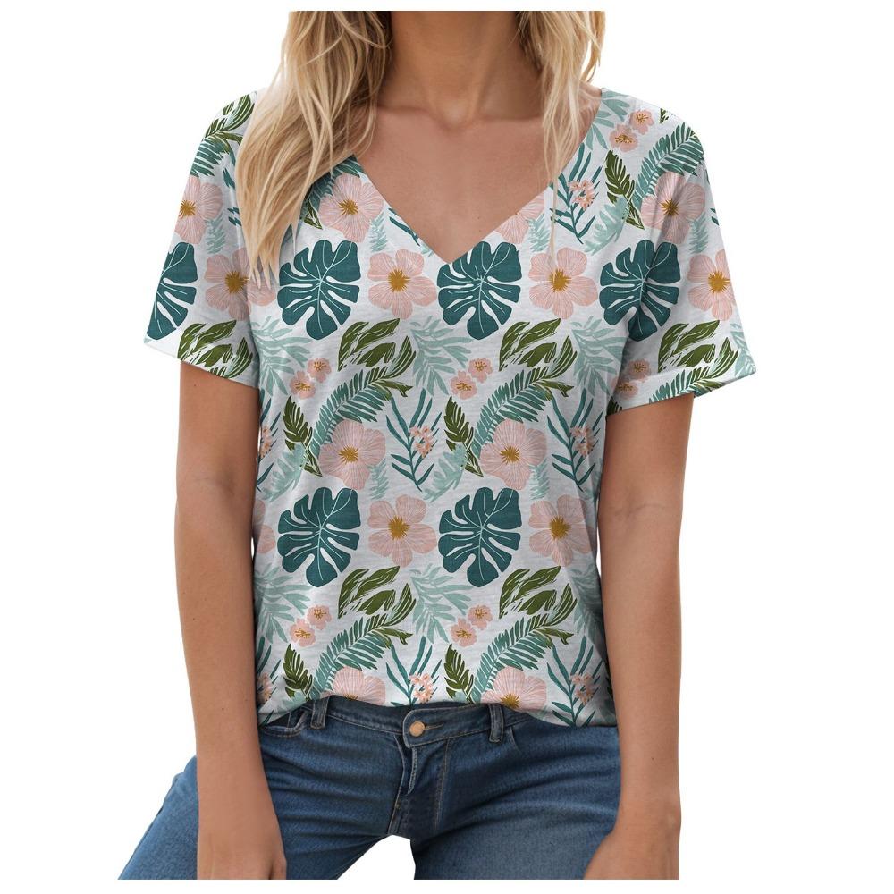 Women s printed V-neck top, fashionable summer casual V-neck XL
Women s printed V-neck top, fashionable summer casual V-neck XL