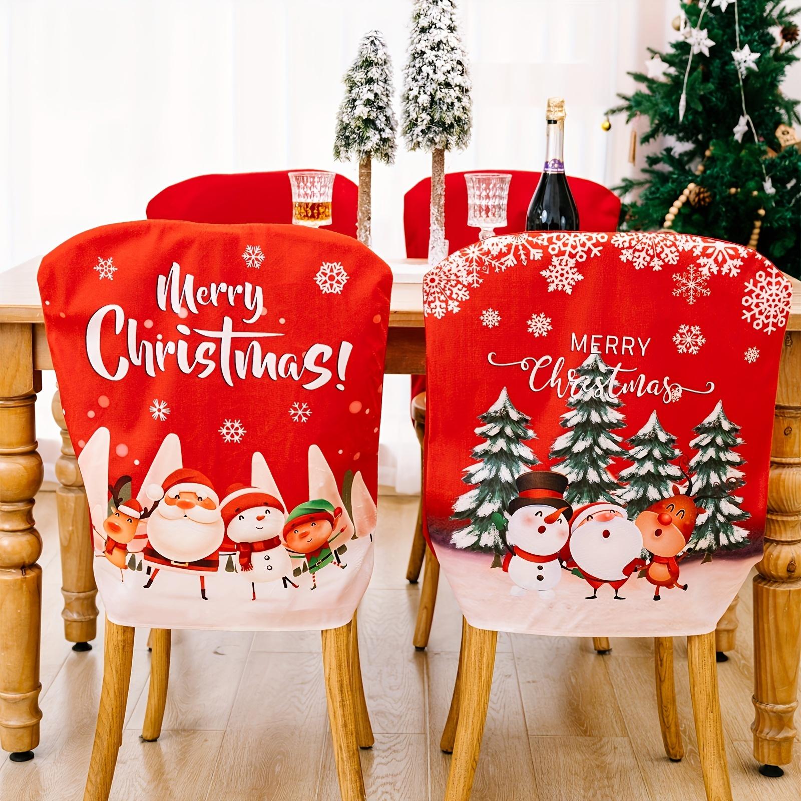Chair Cover, Santa Snowman Chair Back Cover, Christmas Chair Sofa Cover, Table Chair Decoration, Christmas Holiday Party, Family Holiday Decoration
Chair Cover, Santa Snowman Chair Back Cover, Christmas Chair Sofa Cover, Table Chair Decoration, Christmas Holiday Party, Family Holiday Decoration