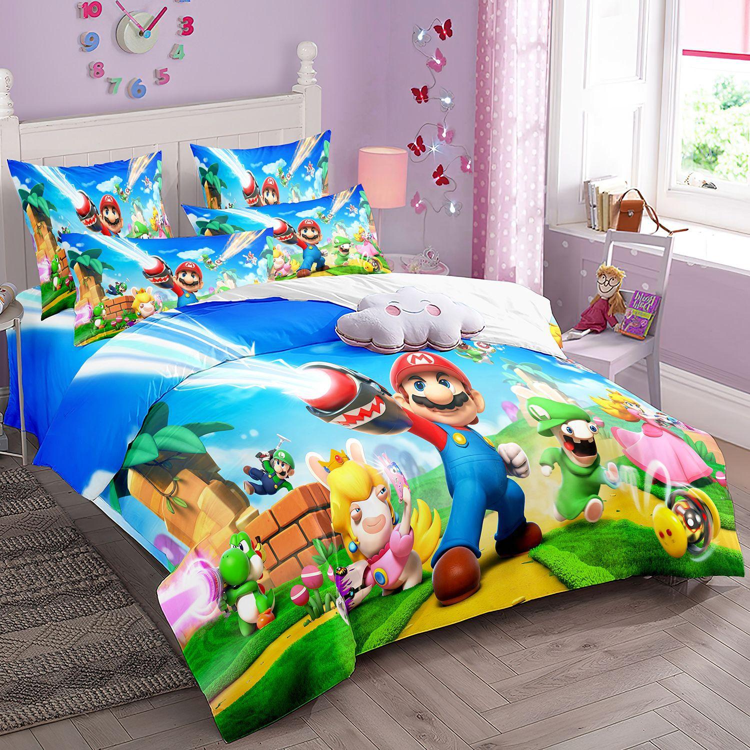Game Characters Super Bros Duvet Cover Cartoon Supers M-Mario Bedding Set Children S Quilt Covers Pillowcase 2/3Pcs Single Twin 135x200cm-2pcs
Game Characters Super Bros Duvet Cover Cartoon Supers M-Mario Bedding Set Children S Quilt Covers Pillowcase 2/3Pcs Single Twin 135x200cm-2pcs
