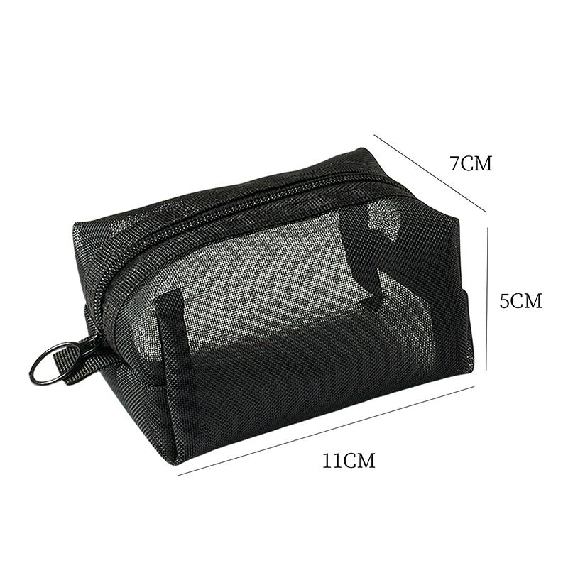 Mini Clear Nylon Mesh Cosmetic Bags Cute Women Small Lipstick Makeup Bags Pouch Data Line Key Earphone Organizer Case чёрный
Mini Clear Nylon Mesh Cosmetic Bags Cute Women Small Lipstick Makeup Bags Pouch Data Line Key Earphone Organizer Case чёрный