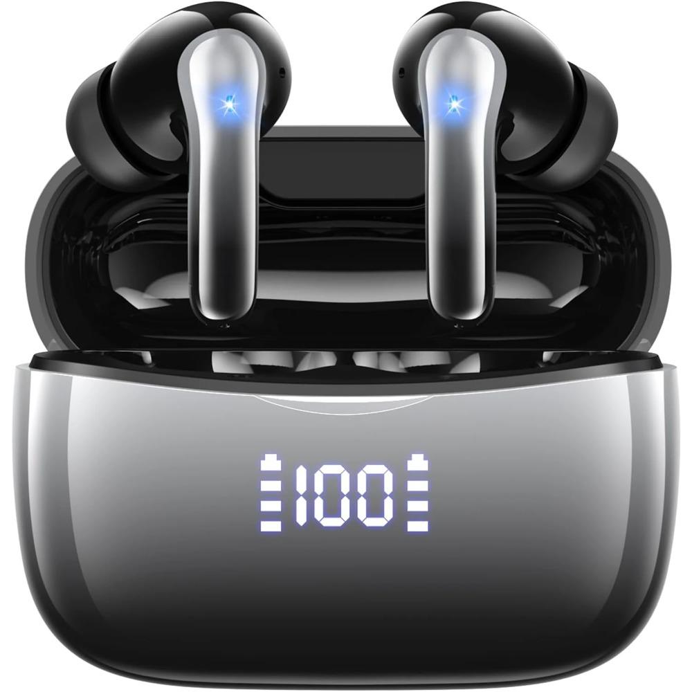 Bluetooth 5.3 Wireless Earbuds ENC Noise Cancelling Mic 50H Playtime Deep Bass Stereo Sound IP7 Waterproof LED Display Mini In-E чорний
Bluetooth 5.3 Wireless Earbuds ENC Noise Cancelling Mic 50H Playtime Deep Bass Stereo Sound IP7 Waterproof LED Display Mini In-E чорний