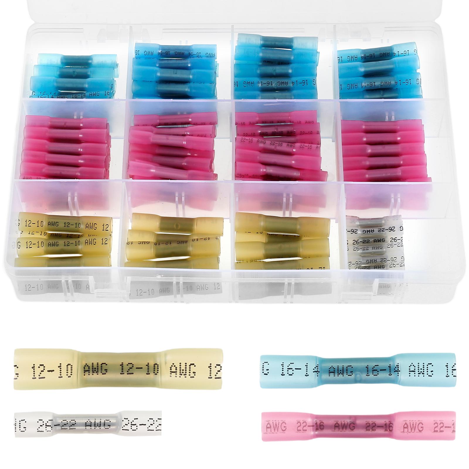 500/210pcs Heat Shrink Wire Connector Butt Terminals Kit Crimp Connectors Waterproof Insulated Electrical Terminals Marine Autom
500/210pcs Heat Shrink Wire Connector Butt Terminals Kit Crimp Connectors Waterproof Insulated Electrical Terminals Marine Autom