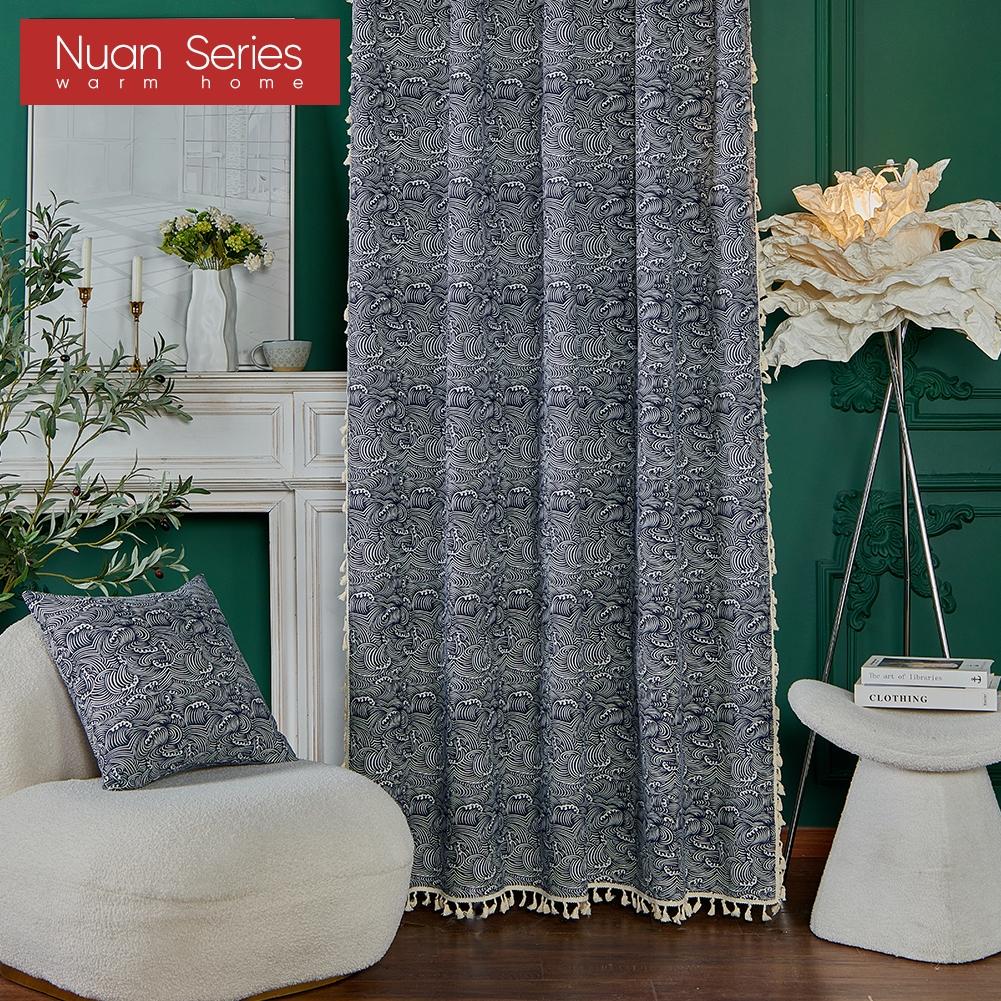 1PC Nuan Series Simple and Versatile Japanese Printed Tassel Edge Semi Blackout Curtain for Small Window Kitchen Bedroom Living Room Home Decor W150cm x L60cm
1PC Nuan Series Simple and Versatile Japanese Printed Tassel Edge Semi Blackout Curtain for Small Window Kitchen Bedroom Living Room Home Decor W150cm x L60cm