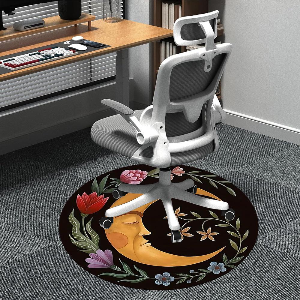 1PC Moon Face with Flowers Chair Carpet for Office, Indoor Non-Slip Washable Carpet, Soft Comfortable Mat For Office Room yy250930119 80cm by 80cm
1PC Moon Face with Flowers Chair Carpet for Office, Indoor Non-Slip Washable Carpet, Soft Comfortable Mat For Office Room yy250930119 80cm by 80cm