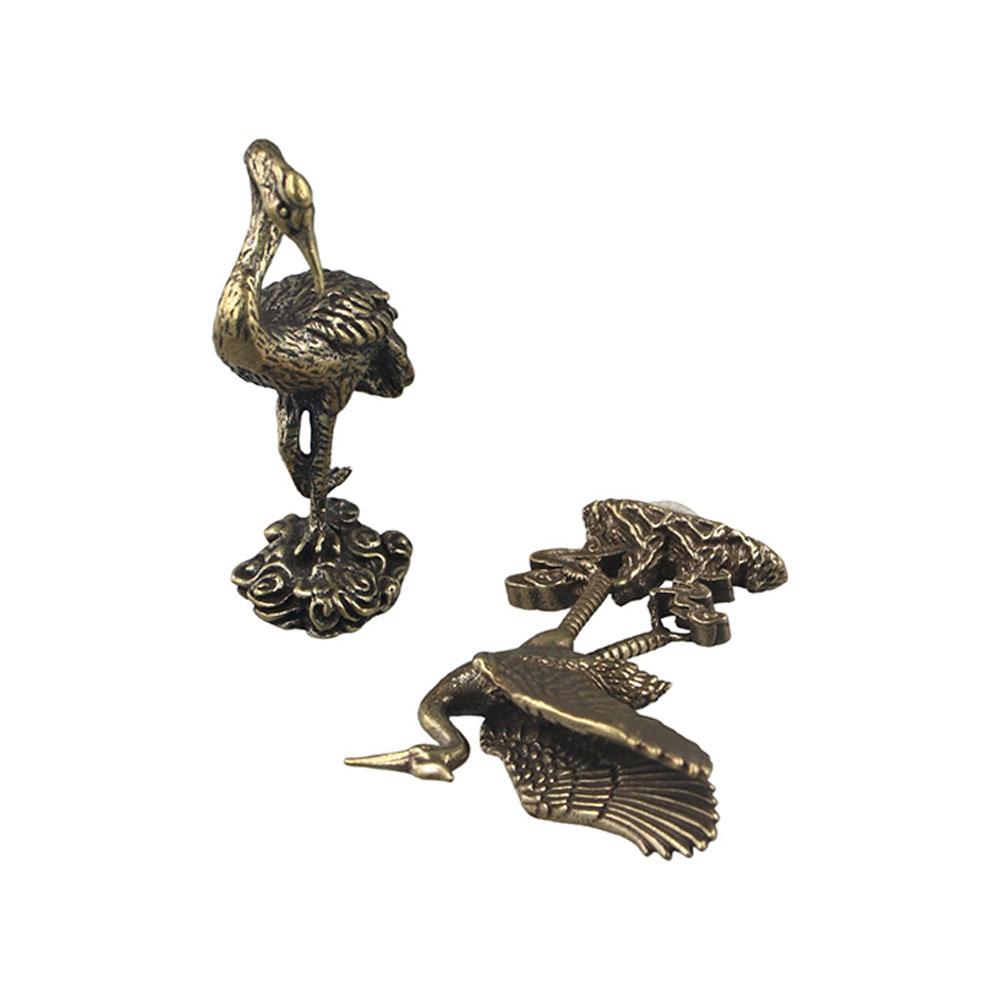 Copperware Crane Figurines Cultural Toys Brass Miniatures Red-crowned Crane Sculpture Handle Decor 1
Copperware Crane Figurines Cultural Toys Brass Miniatures Red-crowned Crane Sculpture Handle Decor 1