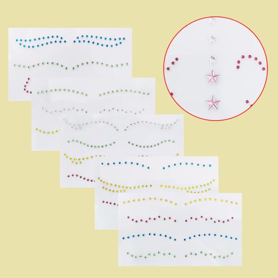 Convenient Decorative Non-blurred Face Tattoo Stickers Gem Temporary Tattoos for Girl 2
Convenient Decorative Non-blurred Face Tattoo Stickers Gem Temporary Tattoos for Girl 2