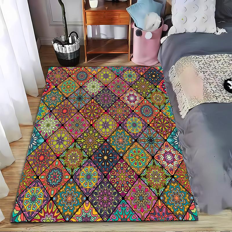 Colorful Geometric Pattern Rug for Vibrant Spaces Suitable for use as an anti-slip game mat for living room and bedroom sofas 40x60cm( 15x23in )
Colorful Geometric Pattern Rug for Vibrant Spaces Suitable for use as an anti-slip game mat for living room and bedroom sofas 40x60cm( 15x23in )