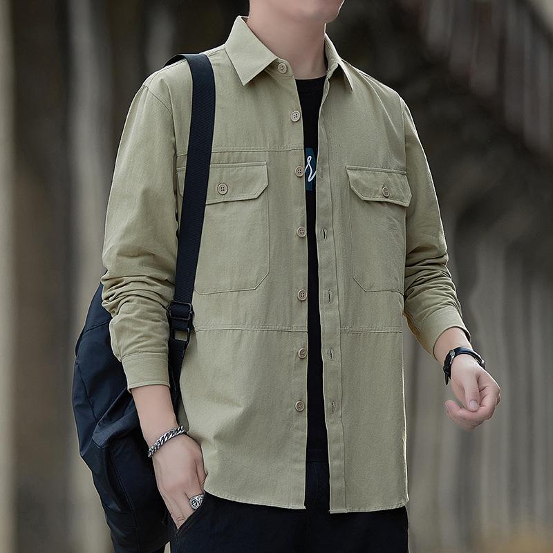 Men s pure cotton shirt, 2026 autumn new style, workwear long-sleeve casual Hong Kong style loose shirt jacket, versatile top 4XL хакі
Men s pure cotton shirt, 2026 autumn new style, workwear long-sleeve casual Hong Kong style loose shirt jacket, versatile top 4XL хакі