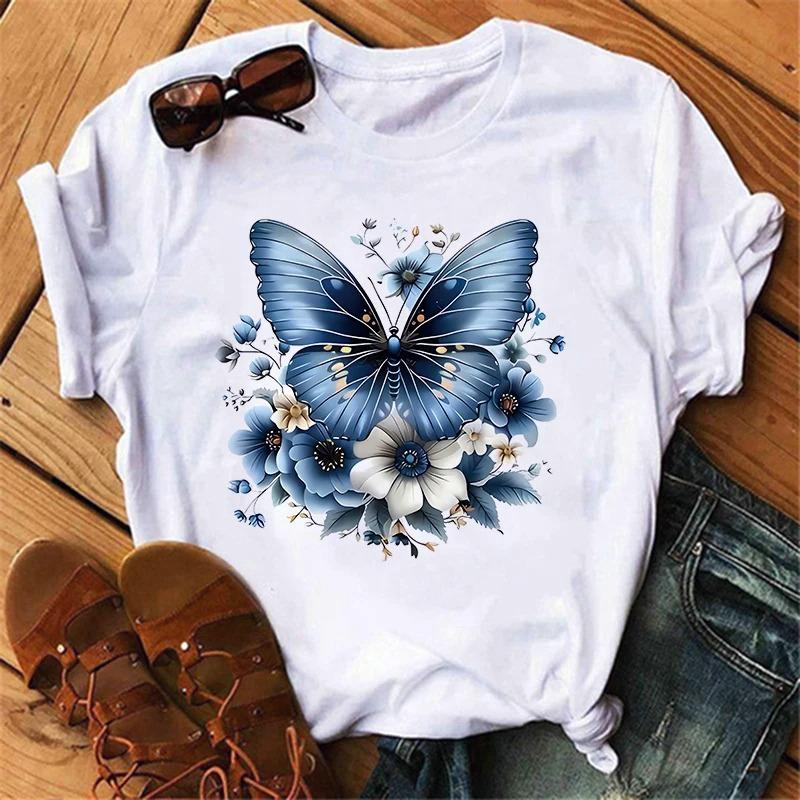 Gothic Art Floral with Blue Butterfly Short Sleeve TShirt Y2k Printed Shirt Clothing TShirt Womens Clothing Aesthetic Tee Top 4XL
Gothic Art Floral with Blue Butterfly Short Sleeve TShirt Y2k Printed Shirt Clothing TShirt Womens Clothing Aesthetic Tee Top 4XL