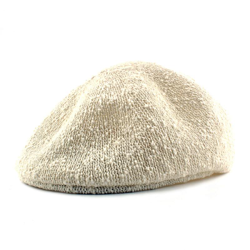 Летняя шляпа вперед с тонкой сеткой, новый повседневный дикий британский женский берет в стиле ретро, полая дышащая ниша для пар, соломенная шляпа с солнцезащитным козырьком