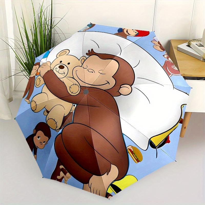 Curious George, Monkey Automatic folding umbrella simple eight rib design, bright color pattern, durable iron frame, ideal for travel and o
Curious George, Monkey Automatic folding umbrella simple eight rib design, bright color pattern, durable iron frame, ideal for travel and o