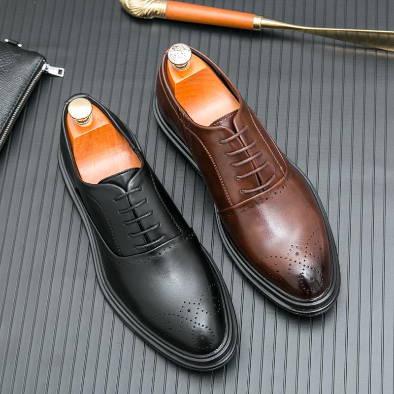 Men s Brock Leather Shoes Fashion Platform Business Dress Leather Shoes Lace Up Retro Large Size Casual Leather Shoes Trend 38
Men s Brock Leather Shoes Fashion Platform Business Dress Leather Shoes Lace Up Retro Large Size Casual Leather Shoes Trend 38