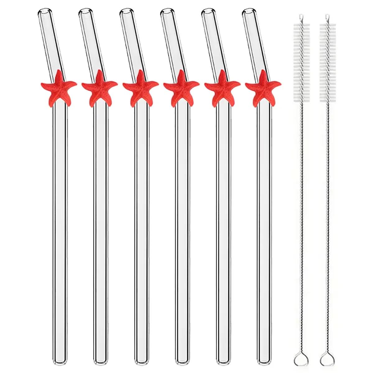 6pcs Glass Smoothie Straw, Reusable Clear Drinking Straws for Smoothie Milkshakes Environmentally Friendly Drinkware Straw червоний
6pcs Glass Smoothie Straw, Reusable Clear Drinking Straws for Smoothie Milkshakes Environmentally Friendly Drinkware Straw червоний