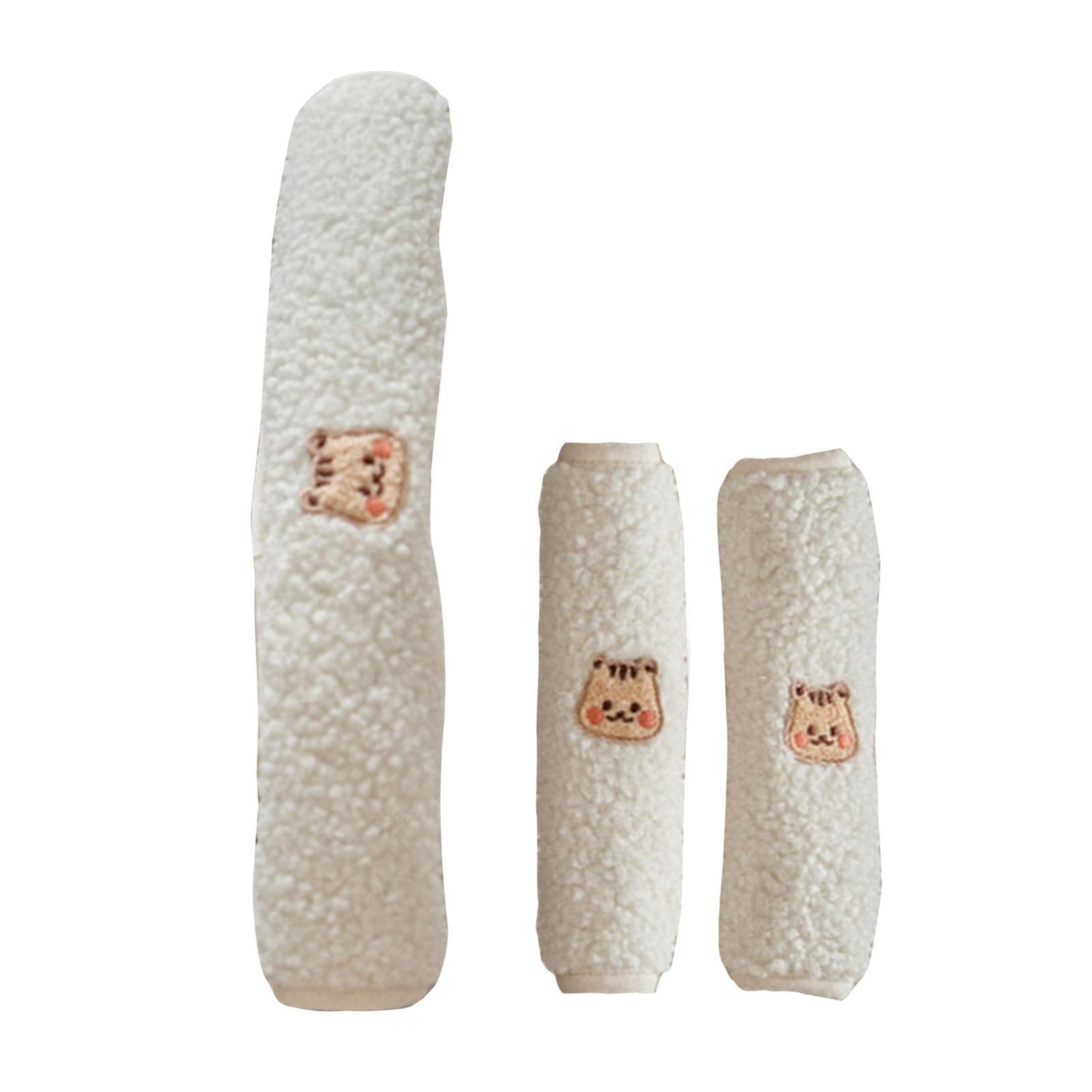 Мультяшные аксессуары для коляски Защита ручки Передний подлокотник Защитный чехол Рукав для наплечного ремня Слюнявчик для прорезывания зубов 3