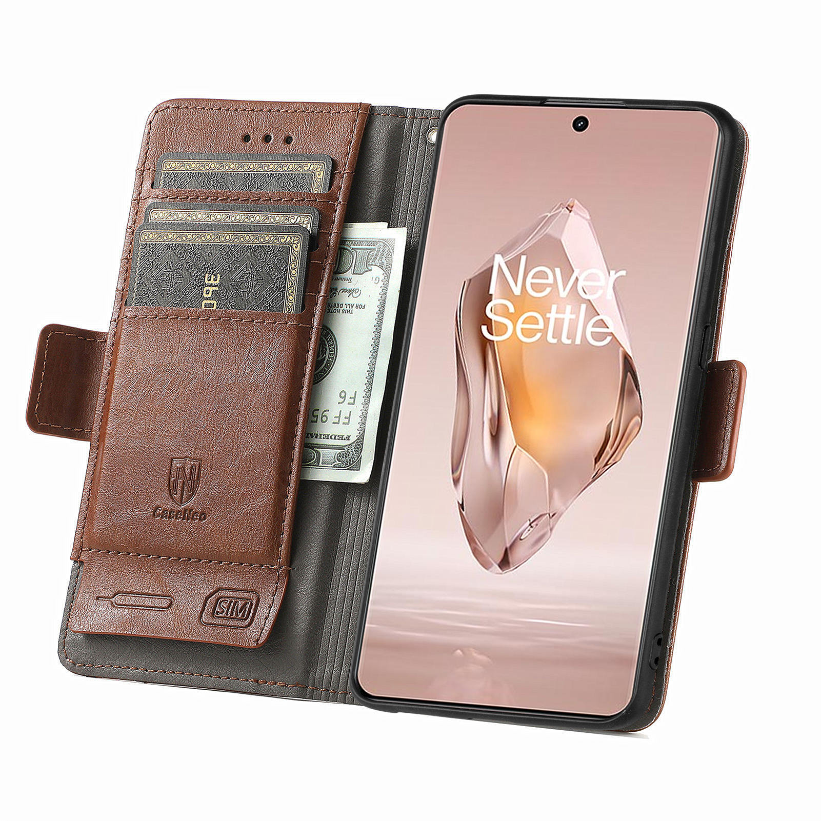 For OnePlus 12R 5G/Ace 3 5G Phone Cases CASENEO PU Leather Cover Stand with RFID Blocking Wallet Dark Brown
For OnePlus 12R 5G/Ace 3 5G Phone Cases CASENEO PU Leather Cover Stand with RFID Blocking Wallet Dark Brown