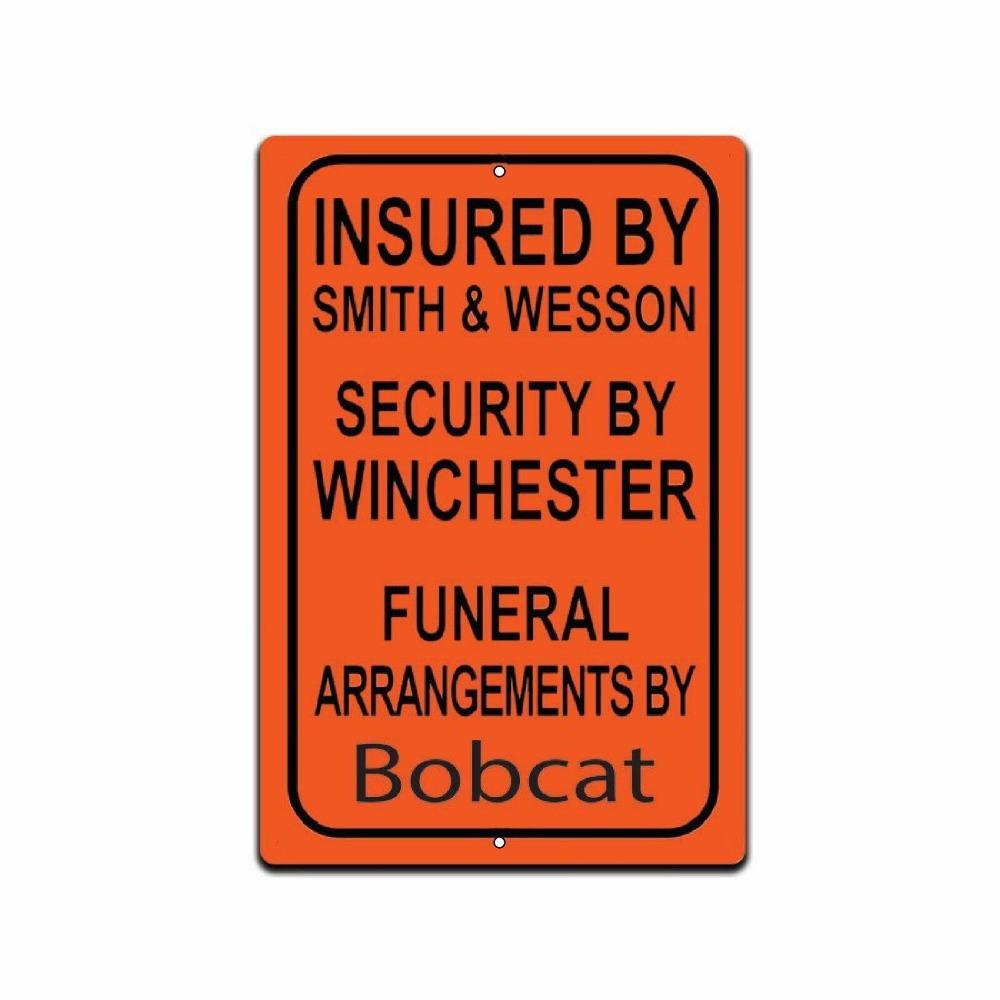 Insured by smith & Wesson Security by Winchester 2nd amendment Warning 8x12 Sign
Insured by smith & Wesson Security by Winchester 2nd amendment Warning 8x12 Sign
