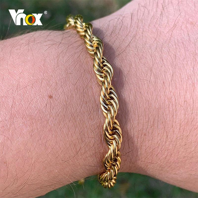 Vnox Basic 2/3/4/5mm Stainless Steel Twisted Rope Chain Bracelets for Men Women,Wrist Christmas Gifts Jewelry,Length Adjustable 16-21cm
Vnox Basic 2/3/4/5mm Stainless Steel Twisted Rope Chain Bracelets for Men Women,Wrist Christmas Gifts Jewelry,Length Adjustable 16-21cm