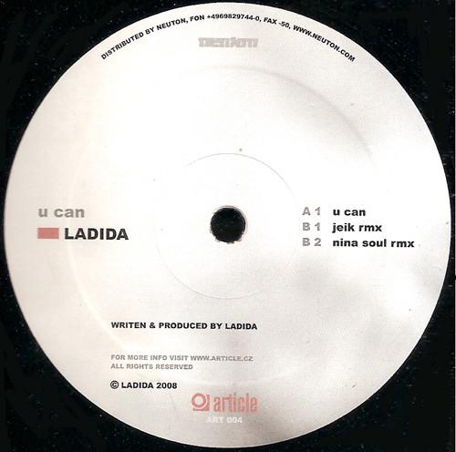 12inch Record DJ LADIDA - U Can ART04 Article 2008 Czech Repu Dance & Electronica Used
12inch Record DJ LADIDA - U Can ART04 Article 2008 Czech Repu Dance & Electronica Used