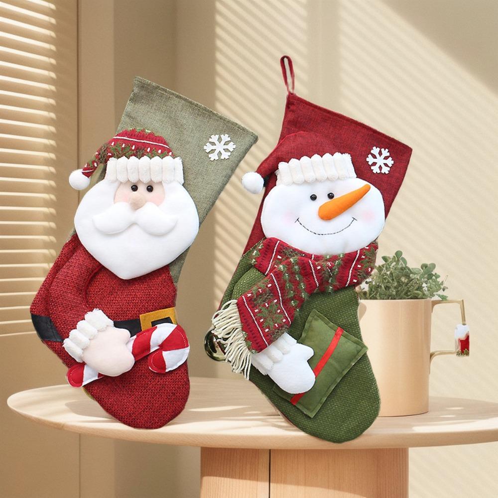 Imitation Linen Christmas Socks Large Capacity Santa Socks Xmas Gift Bags New Year style B
Imitation Linen Christmas Socks Large Capacity Santa Socks Xmas Gift Bags New Year style B