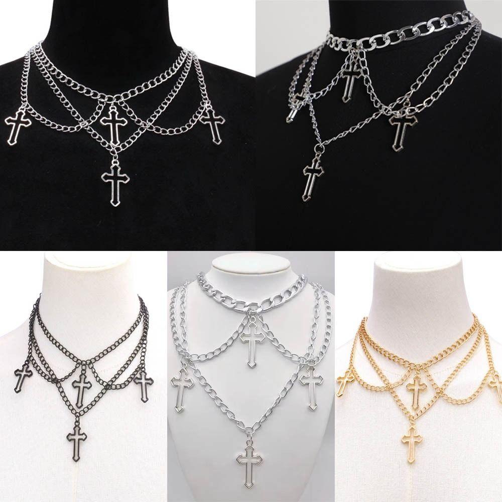 Alloy Hollow Cross Necklace Geometric Punk Necklace Trendy Hip-Hop Necklace Unisex срібний
Alloy Hollow Cross Necklace Geometric Punk Necklace Trendy Hip-Hop Necklace Unisex срібний