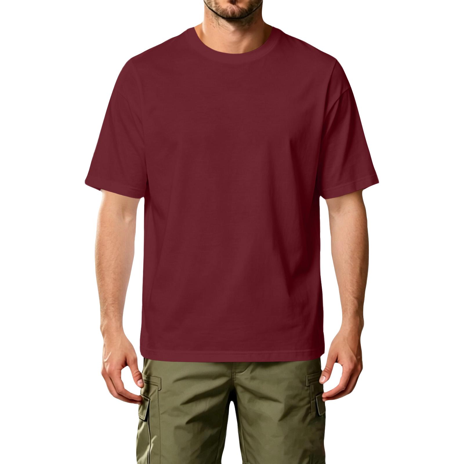 Men s Casual Crew Neck Short Sleeve T Shirt Classic Fit Soft Cotton Tee for Daily Sports and Wear XXL винный
Men s Casual Crew Neck Short Sleeve T Shirt Classic Fit Soft Cotton Tee for Daily Sports and Wear XXL винный