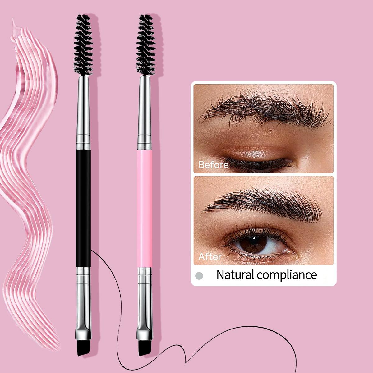 2pcs multi-functional eye makeup brush double-headed eyebrow brush eyelash extension special eyelash brush, portable beauty tool чёрный
2pcs multi-functional eye makeup brush double-headed eyebrow brush eyelash extension special eyelash brush, portable beauty tool чёрный