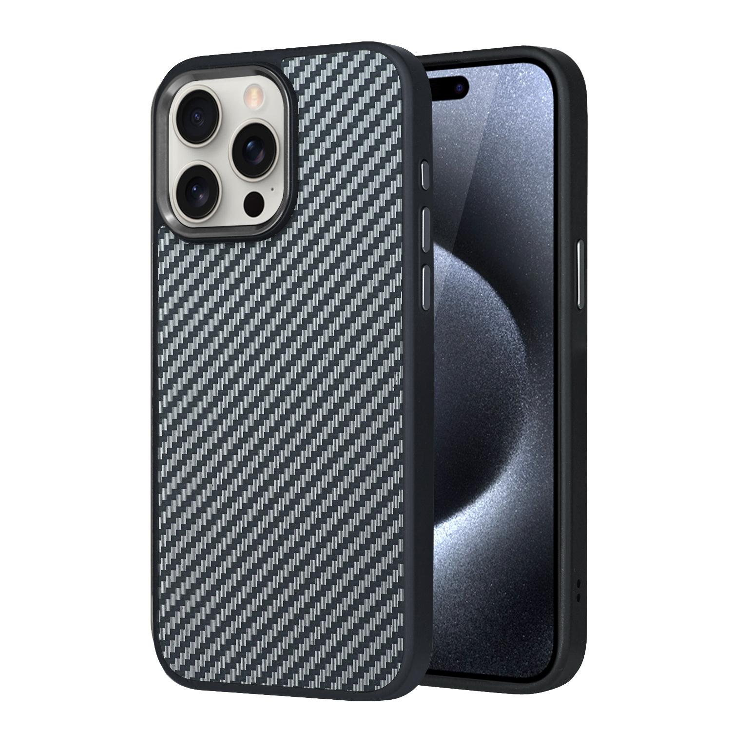 Для Apple 15pro Магнитный чехол для телефона из углеродного волокна для IPhone1413 Защитный чехол для мобильного телефона Легкая роскошь For iPhone15
Для Apple 15pro Магнитный чехол для телефона из углеродного волокна для IPhone1413 Защитный чехол для мобильного телефона Легкая роскошь For iPhone15