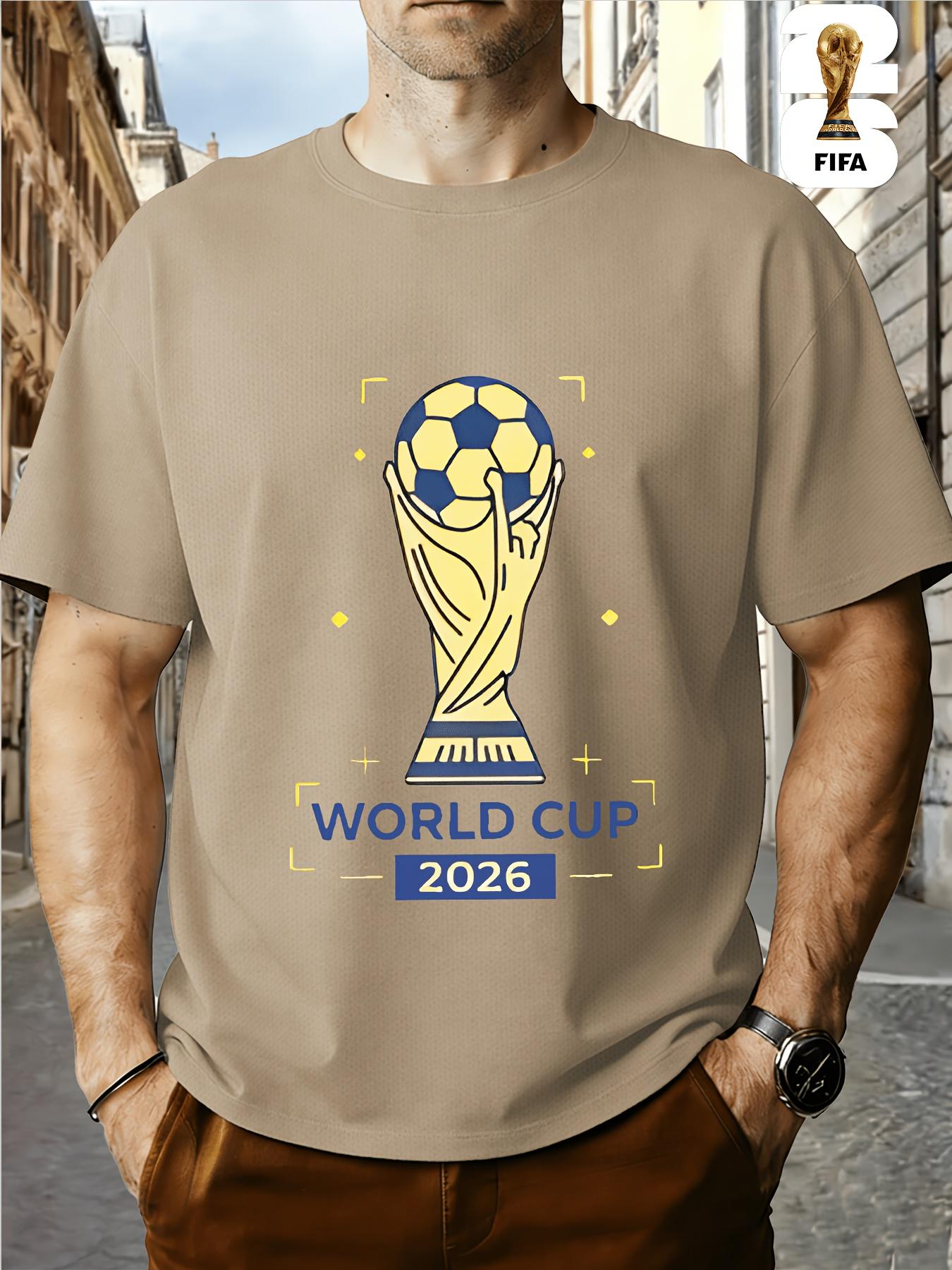 FIFA World Cup Soccer. Men S Print Short-Sleeve T-Shirt, a Versatile Trendy Summer Item, Casual And Comfortable Clothing, Essential for Festive XXL хакі
FIFA World Cup Soccer. Men S Print Short-Sleeve T-Shirt, a Versatile Trendy Summer Item, Casual And Comfortable Clothing, Essential for Festive XXL хакі