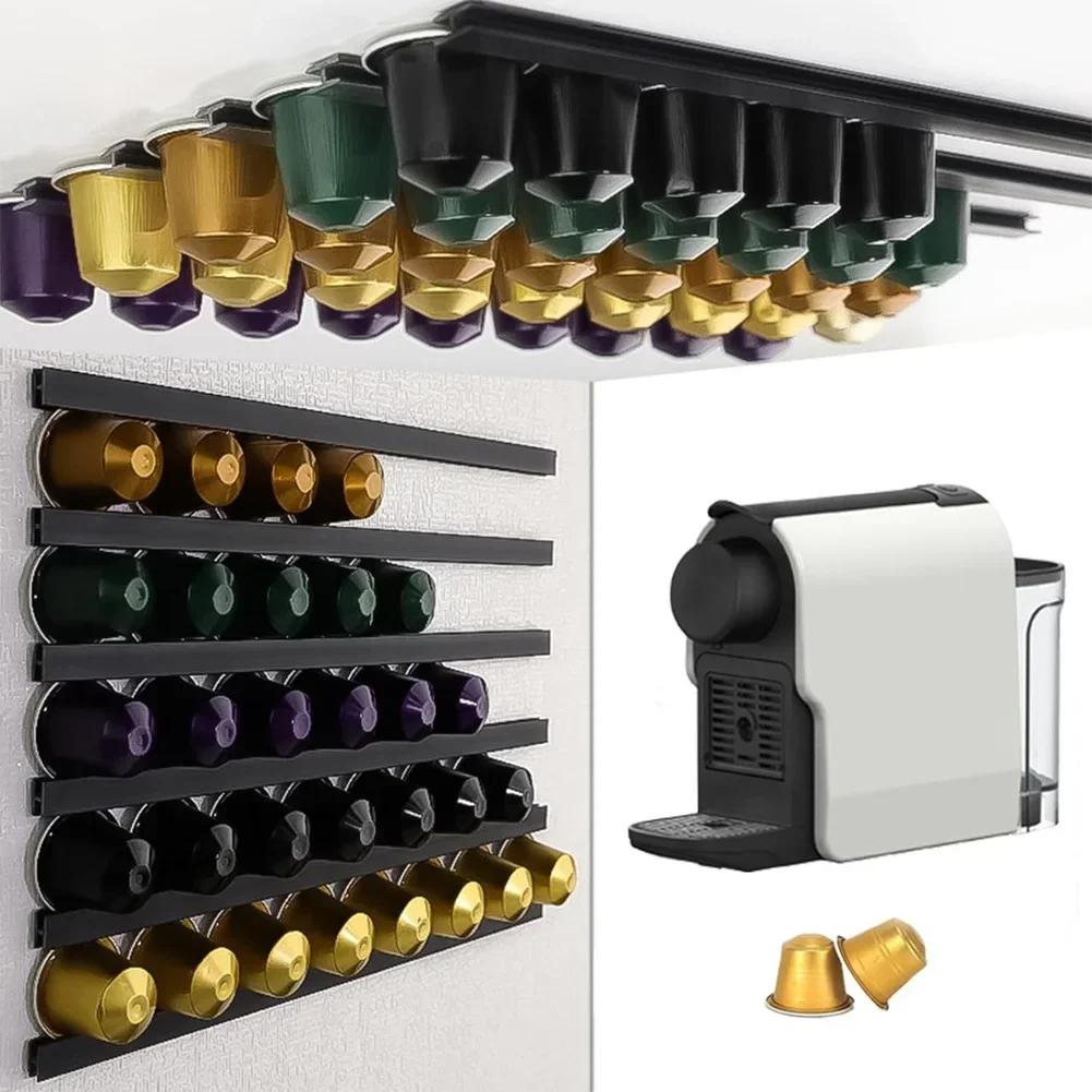 Capsule Holder Compatible with All Coffee Capsule Types Designed to Organize Kitchen Space and Mount on Various Surfaces чорний
Capsule Holder Compatible with All Coffee Capsule Types Designed to Organize Kitchen Space and Mount on Various Surfaces чорний