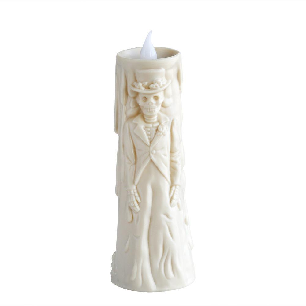 Luminous LED Halloween Skull Couple Candle: Ghost Groom & Bride
Luminous LED Halloween Skull Couple Candle: Ghost Groom & Bride
