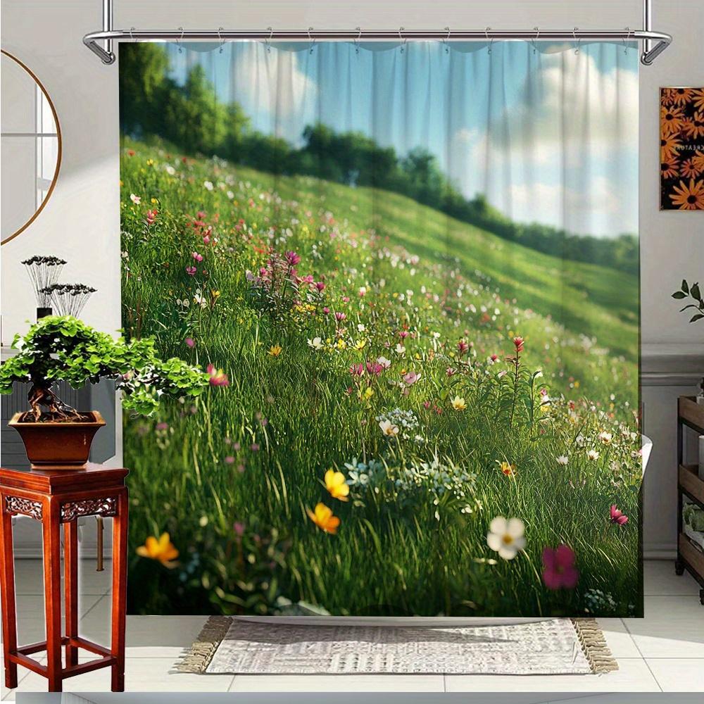 1pc Large Floral Shower Curtain - Extra Wide & Tall Bathroom Window Drapes, Soft Polyester Fabric with 12 Hooks 180x200cm 90x180cm
1pc Large Floral Shower Curtain - Extra Wide & Tall Bathroom Window Drapes, Soft Polyester Fabric with 12 Hooks 180x200cm 90x180cm