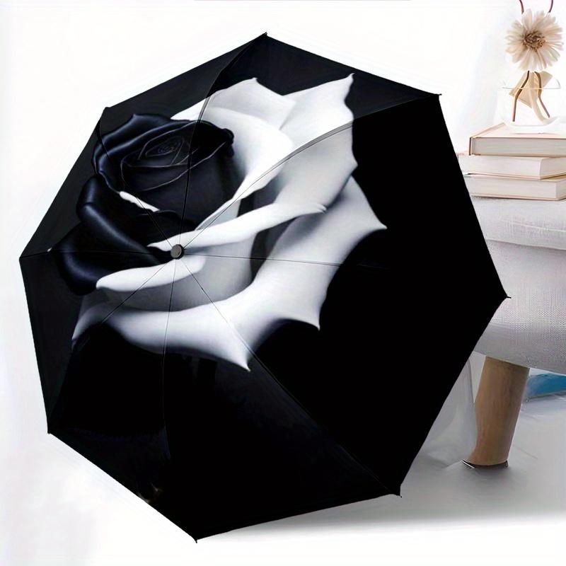 1pc Gothic Flower Black and White Rose Umbrella - Home Essential Umbrella Portable Folding Umbrella Durable Iron Frame, 8 Ribs (as the picture,Iron&8K)
1pc Gothic Flower Black and White Rose Umbrella - Home Essential Umbrella Portable Folding Umbrella Durable Iron Frame, 8 Ribs (as the picture,Iron&8K)